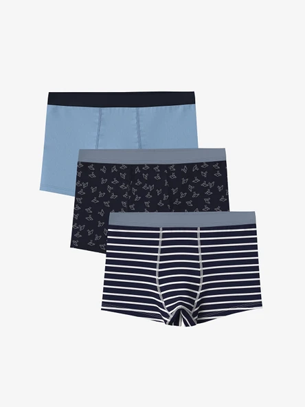 LCW Kids Lacivert Erkek Çocuk Boxer 3'lü ürün görseli 1