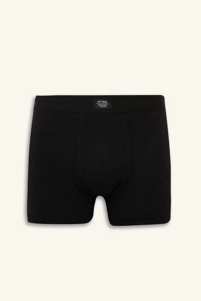 Defacto N4277AZBK27 Siyah Regular Fit 3'lü Boxer - Resim 2