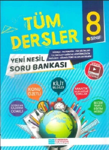 EVRENSEL İLETİŞİM 8.SINIF TÜM DERSLER SORU BANKASI ürün görseli 1