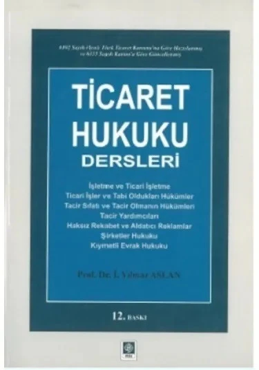 Ticaret Hukuku Dersleri Yılmaz Aslan ürün görseli 1