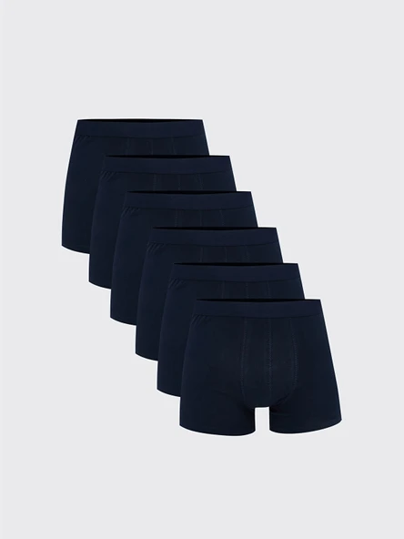 LC WAIKIKI Lacivert Standart Kalıp Pamuklu Esnek Erkek Boxer 7'li ürün görseli 1