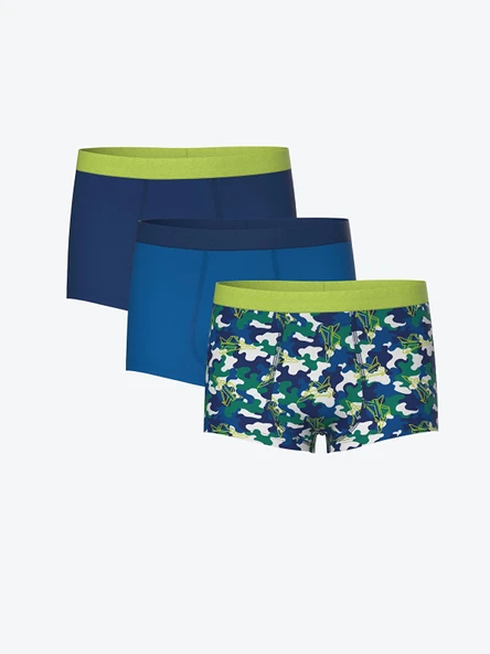 LCW Kids Beyaz Baskılı Erkek Çocuk Boxer 3'lü ürün görseli 1
