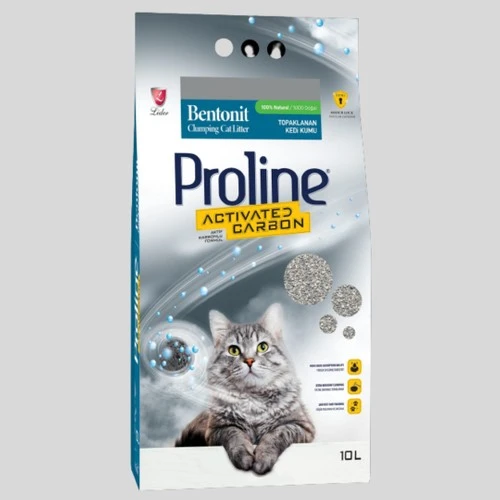 Proline Aktif Karbonlu Bentonit Kedi Kumu 10 LT ürün görseli 1