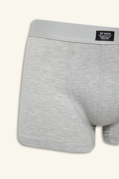 Defacto A3152 Beyaz Erkek Regular Fit 3'lü Boxer - Resim 4
