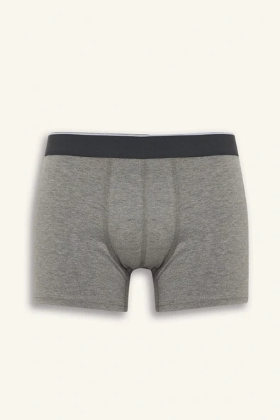 Defacto G2983AXBK81 Siyah Regular Fit 3'lü Boxer - Resim 6