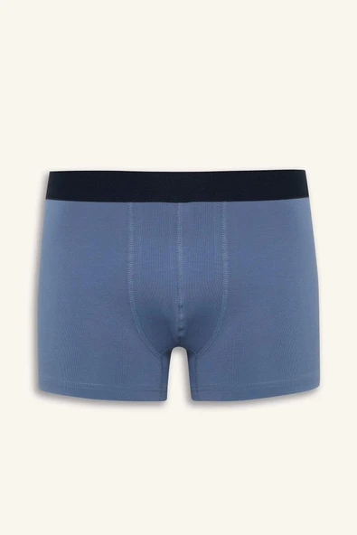 Defacto E7210 Lacivert Regular Fit Çiçekli 3'lü Boxer - Resim 6