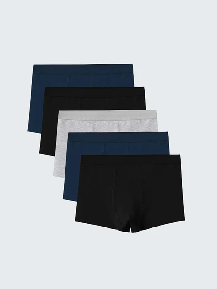 LCW Kids Siyah Basic Erkek Çocuk Boxer 5'li ürün görseli 1