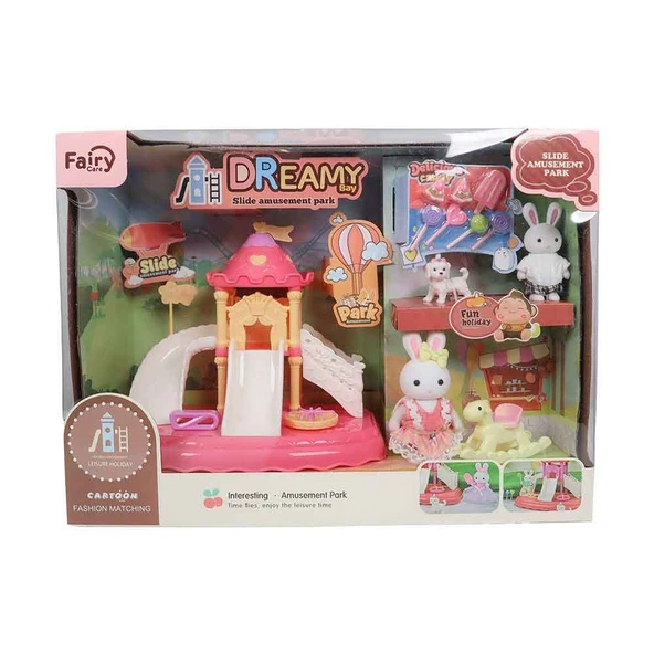 Bay Dreamy Mini Tavşan Kaydıraklı Tavşan Aile Parkı 6656 ürün görseli 1