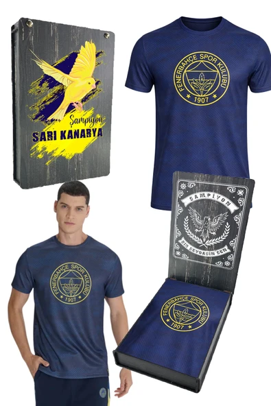 FENERBAHÇE ERKEK TRIBUN KAMUFLAJ TSHIRT UV KUTU HEDİYELİ ürün görseli 1