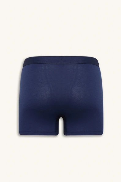 Defacto C3275 Lacivert Regular Fit 3'lü Boxer - Resim 3