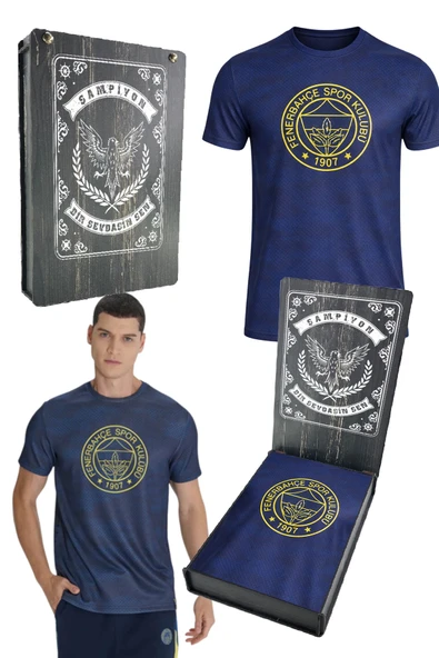 FENERBAHÇE ERKEK TRIBUN KAMUFLAJ TSHIRT LAZER KUTU HEDİYELİ ürün görseli 1