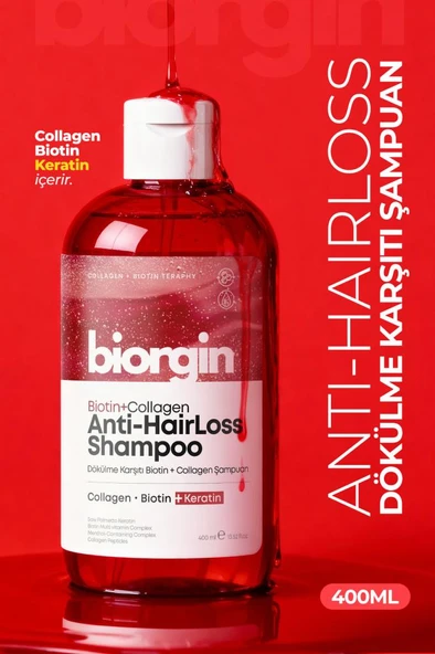 Biorgin Collagen+Biotin Anti Hairloss Şampuan 400 ml ürün görseli 1