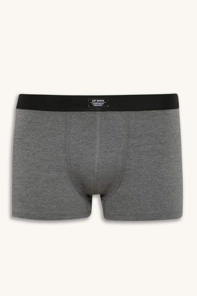 Defacto K7635 Siyah Regular Fit 3'lü Boxer - Resim 2