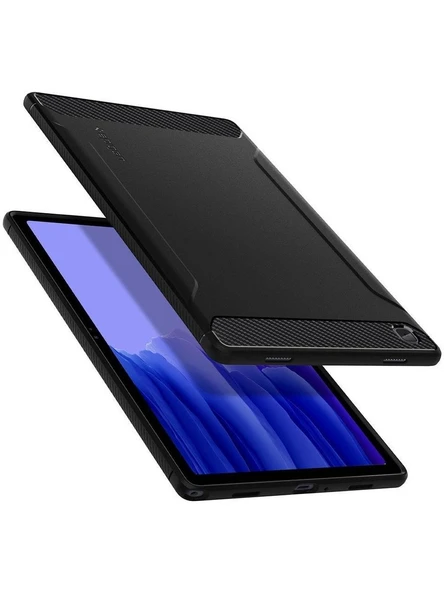 Spigen Samsung Galaxy Tab A7 ile Uyumlu Kılıf Rugged Armor Black ürün görseli 1