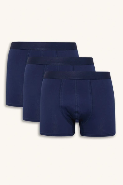 Defacto C3275 Lacivert Regular Fit 3'lü Boxer ürün görseli 1