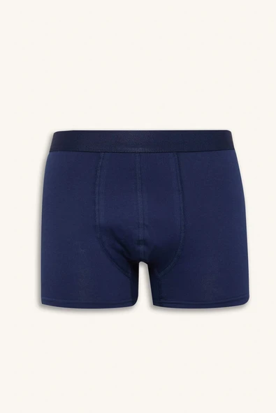 Defacto C3275 Lacivert Regular Fit 3'lü Boxer - Resim 2