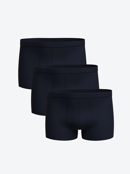 LC WAIKIKI Lacivert Rahat Kalıp Pamuklu Esnek Erkek Boxer 3'lü ürün görseli 1