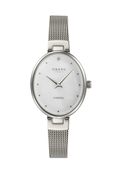 Obaku Denmark V312LXCWMC Quartz Hasır Kordon Gri 24 mm Kadın Kol Saati ürün görseli 1