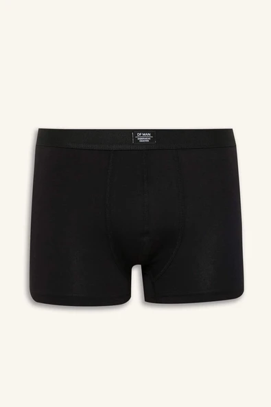 Defacto K7635 Siyah Regular Fit 3'lü Boxer - Resim 6