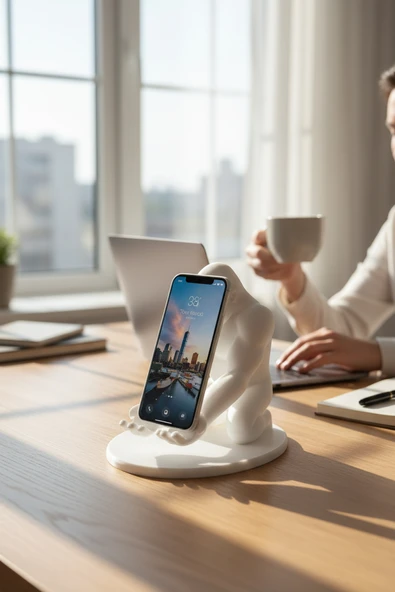 Goril Figürlü Telefon Standı - Resim 6