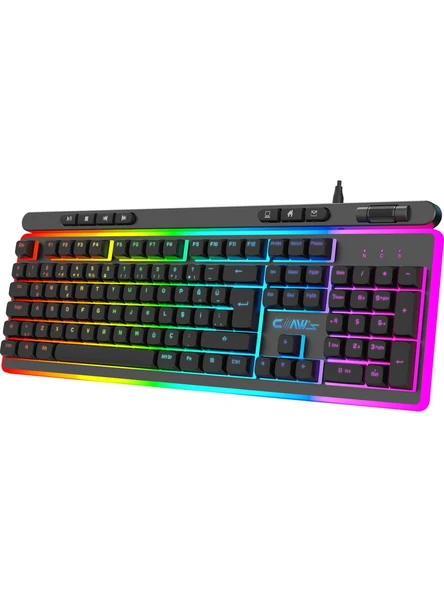 Claws Nova K1 RGB Membrane Switch Kablolu Oyuncu Klavyesi - Resim 5