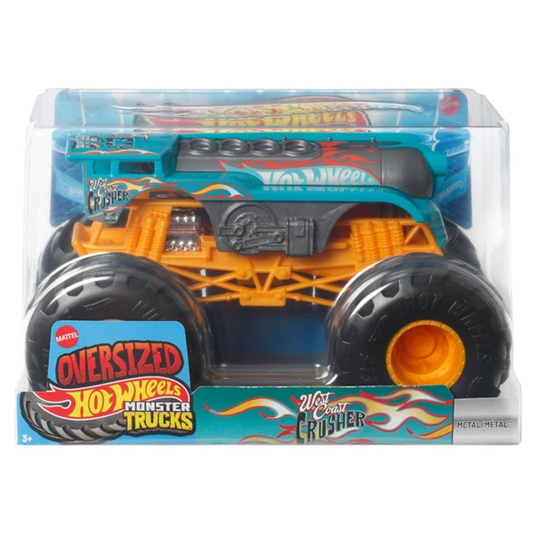 Hot Wheels Monster Trucks 1:24 Arabalar FYJ83 JKP86 West Coast Crusher ürün görseli 1