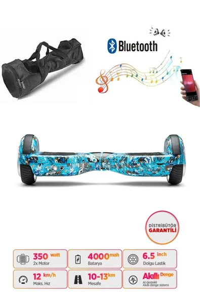 Citymate Elektrikli Kaykay Hoverboard Akıllı Denge 6.5 Inch + HoverKart + Çanta EXTREM PAKET D20 ürün görseli 1