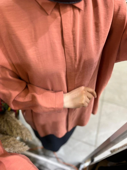 Nuss 3001 Oversize Düğmeli Gömlek Anfora - Resim 2