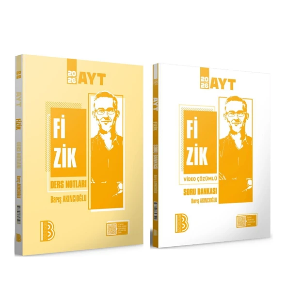 Benim Hocam AYT Fizik Soru Bankası ve Video Ders Notları 2 Kitap Set ürün görseli 1
