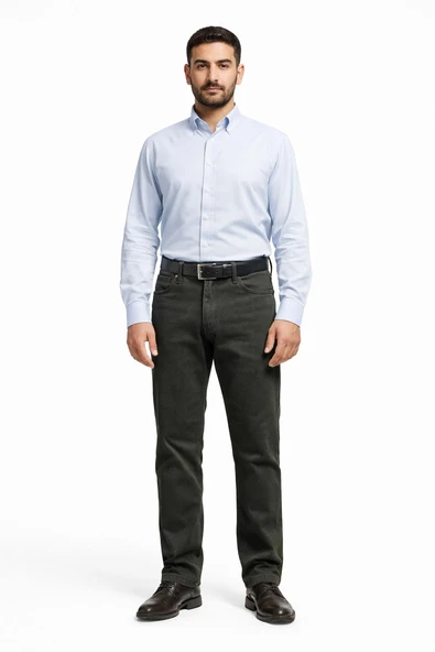 New Jarsin Regular Fit Likralı Erkek Kanvas Jean Pantolon 7114 ürün görseli 1