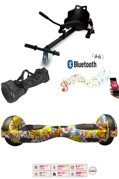 Citymate Elektrikli Kaykay Hoverboard Akıllı Denge 6.5 Inch + HoverKart + Çanta EXTREM PAKET D25 ürün görseli 1