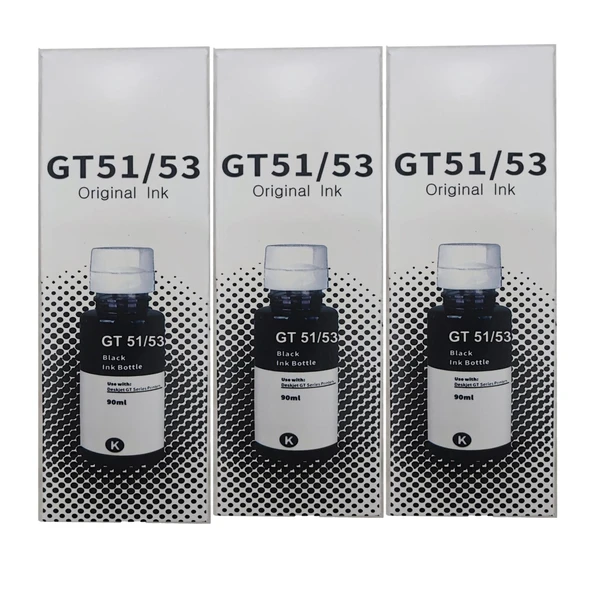 Melsan HP Smart Tank 516 Uyumlu Siyah Muadil Mürekkep 3x90 ml (Toplam 270 ml) ürün görseli 1