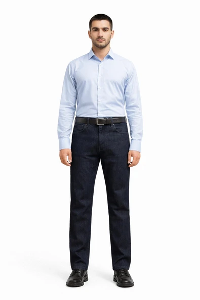 New Jarsin Regular Fit Likralı Erkek Kanvas Jean Pantolon 7115 ürün görseli 1