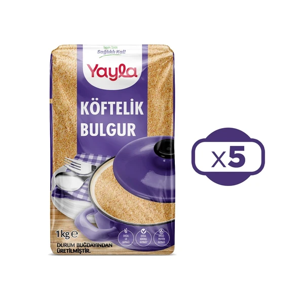 Yayla Köftelik Bulgur 1 kg x 5 Adet ürün görseli 1