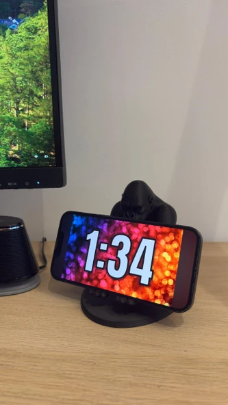 Goril Figürlü Telefon Standı - Resim 2