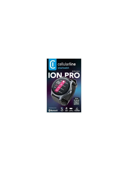 Cellularline Ion Pro Konuşma Özellikli Yuvarlak IP67 Akıllı Saat ürün görseli 1