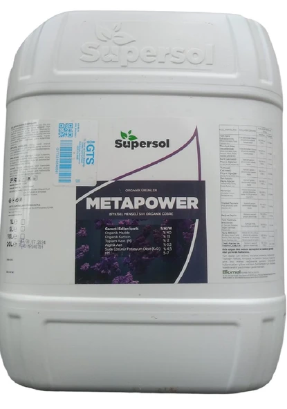 Süpersol Metapower 20 Lt Organik Sıvı Gübre ürün görseli 1