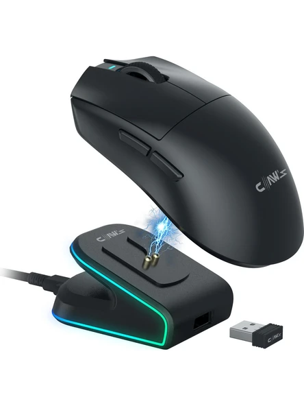 Claws Zyra Şarjlı Makrolu Optik Kablolu/Kablosuz Oyuncu Mouse ürün görseli 1