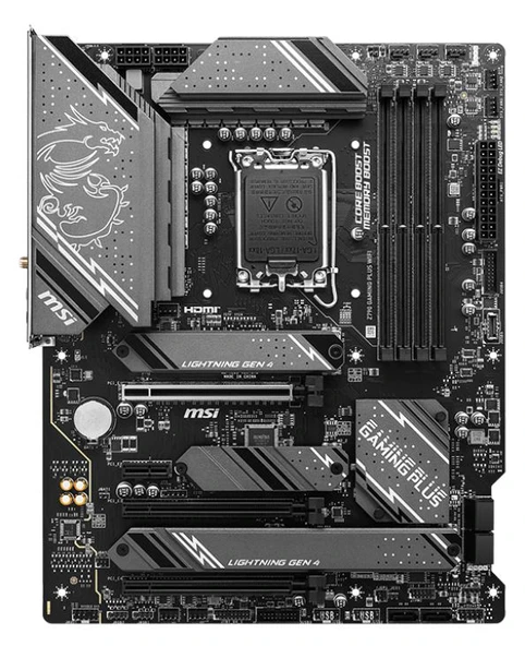 MSI Z790 GAMING PLUS WIFI INTEL Z790, LGA1700, DDR5, 7200MHZ(OC), PCI-E 5.0, 2.5G LAN, WI-FI 6e, BT 5.3, ATX Anakart ürün görseli 1