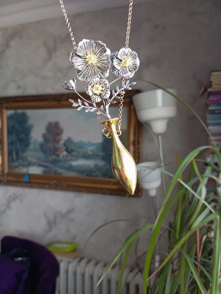 Slowshe-Vintage Tasarım Kolye - Resim 2