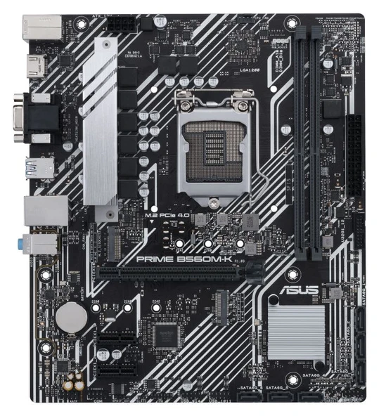 ASUS PRIME B560M-K INTEL B560, DDR4, LGA1200, SATA6Gb/s, M2, USB3.2, D-SUB, HDMI microATX Anakart ürün görseli 1