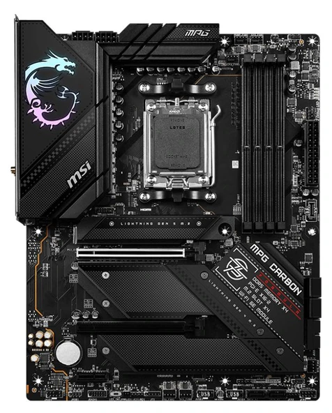 MSI MPG B650 CARBON WIFI AMD B650, AM5, DDR5, 6600MHZ(OC), DisplayPort, HDMI, USB3.2, 2.5G LAN, WIFI 6E, ATX Anakart ürün görseli 1