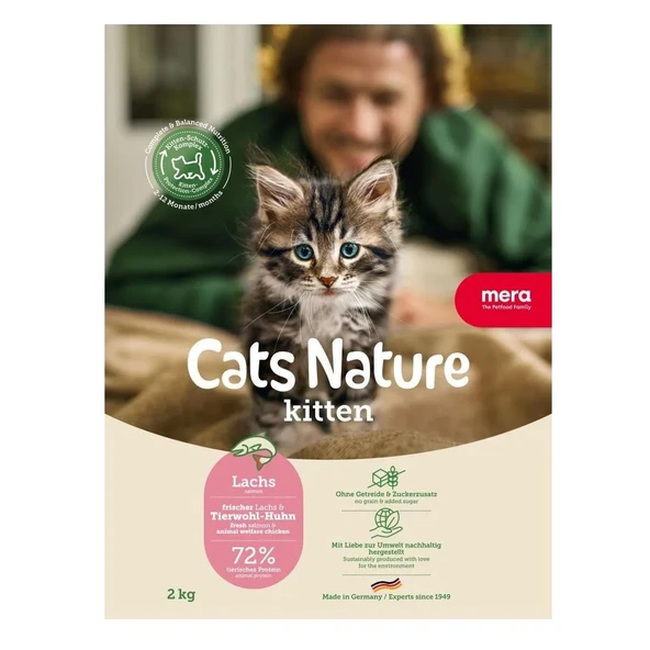 Mera Cats Nature Somonlu Yavru Kedi Maması 2 Kg ürün görseli 1
