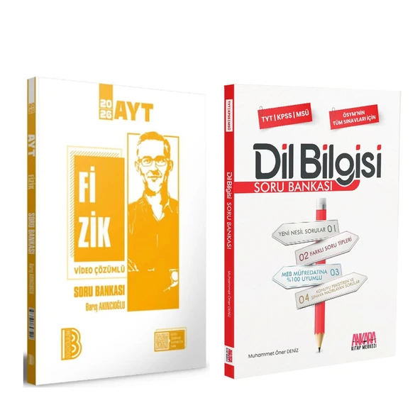 Benim Hocam AYT Fizik ve AKM Dil Bilgisi Soru Bankası Seti 2 Kitap ürün görseli 1