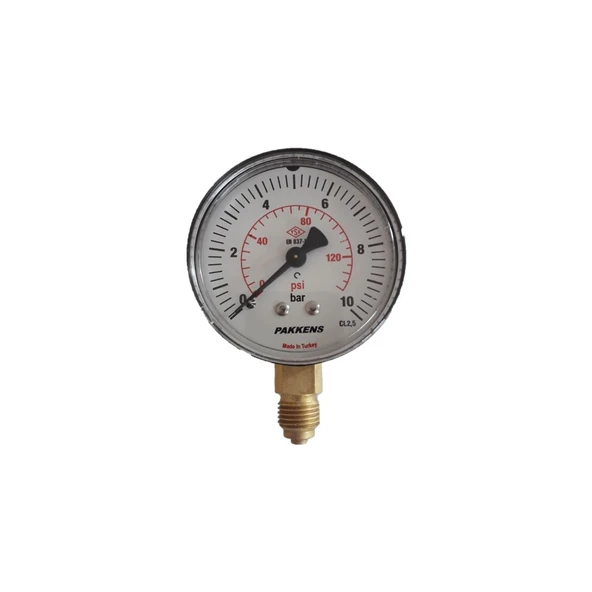 PAKKENS MANOMETRE KURU TİP 63 MM 10 BAR ürün görseli 1