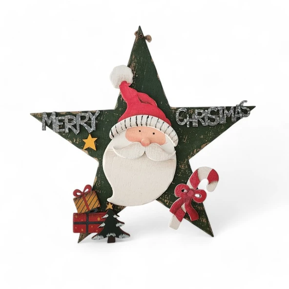 Büyük Yıldız Noel Baba Yılbaşı Dekor ürün görseli 1