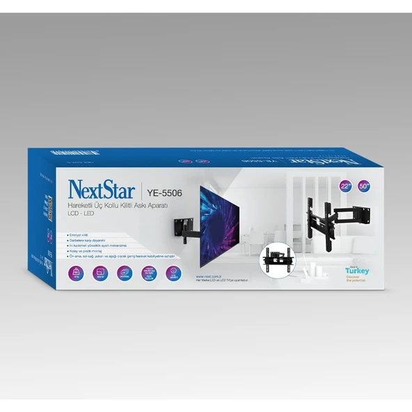 NEXT YE-5506 Hareketli Üç Kollu Kilitli ürün görseli 1