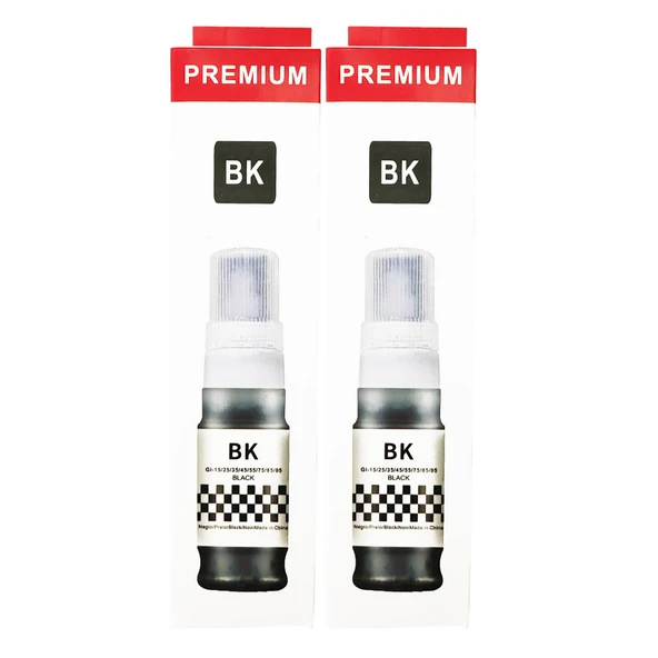 Melsan Canon MAXIFY GI-45 Uyumlu Siyah Muadil Mürekkep 2x70 ml (Toplam 140 ml) ürün görseli 1