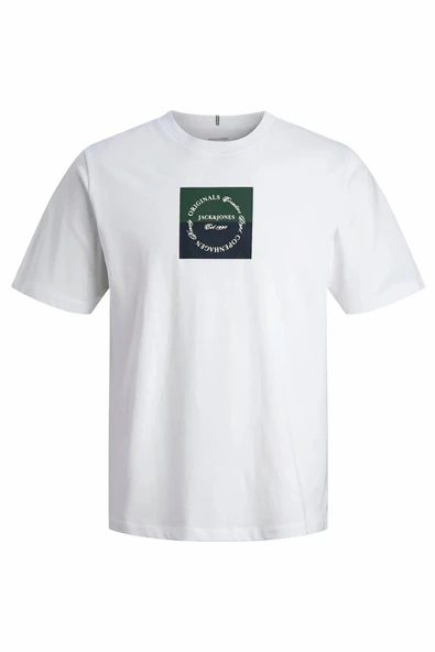 Jack Jones Catskılls Square Brandıng Logo Regular Fit Erkek Tişört 12290856 ürün görseli 1