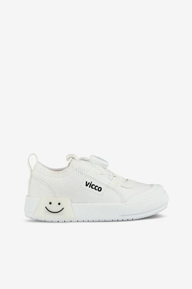 Vicco Sörf Işıklı Kız Bebek Akıllı Bağcıklı Beyaz Günlük Ayakkabı 26-30 Numara ürün görseli 1